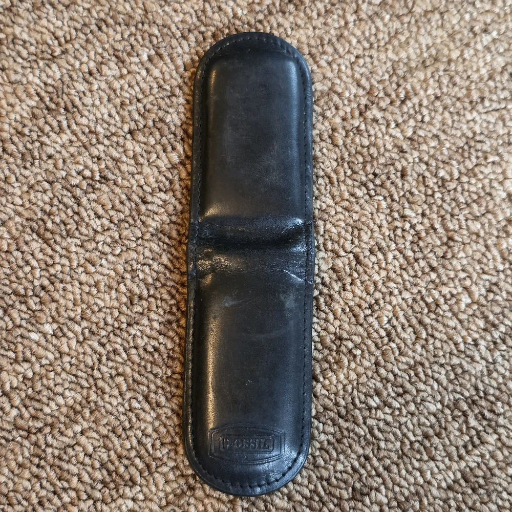 Fossil Black Leather Money Clip